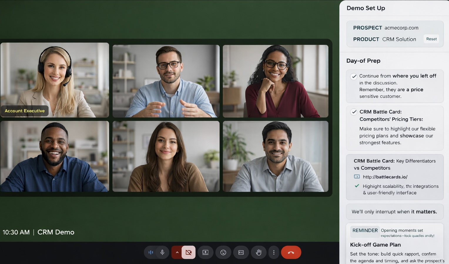Real-Time Coaching Feature